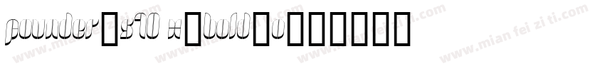 Founder-S10 X-Bold-O字体转换